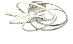 Meisterleuchten LED-Deckenleuchte, 6-flammig, chrom `gedreht´