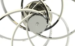 Meisterleuchten LED-Deckenleuchte, 6-flammig, chrom `gedreht´