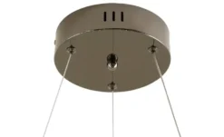 Meisterleuchten LED-Krone 6-flammig, schwarzchrom/Rauchglas Hins Black