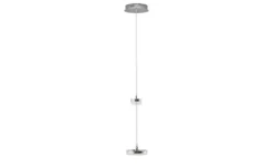Meisterleuchten LED-Pendelleuchte, 2-flammig, nickel matt