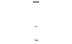 Meisterleuchten LED-Pendelleuchte, 2-flammig, nickel matt