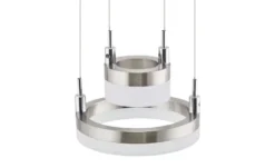 Meisterleuchten LED-Pendelleuchte, 4-flammig, nickel matt