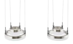 Meisterleuchten LED-Pendelleuchte, 4-flammig, nickel matt