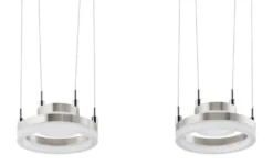 Meisterleuchten LED-Pendelleuchte, 4-flammig, nickel matt