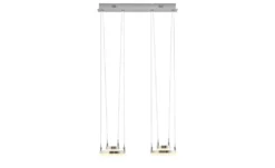 Meisterleuchten LED-Pendelleuchte, 4-flammig, nickel matt