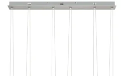 Meisterleuchten LED-Pendelleuchte, 6-flammig, nickel matt