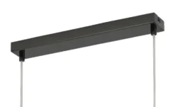 Meisterleuchten Pendelleuchte, 9-flammig, schwarzchrom, Rauchglas Hins Black