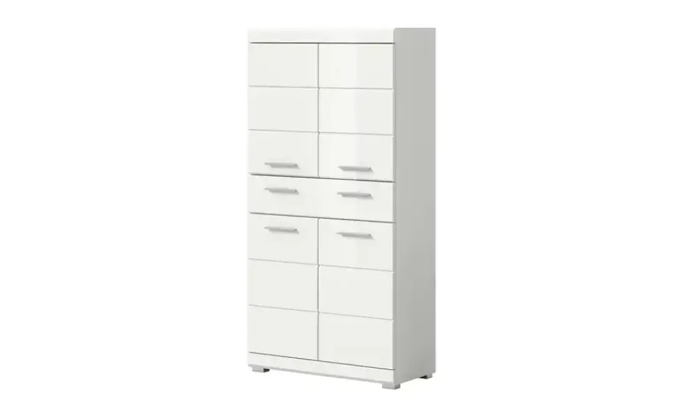 Midischrank SCHLOONSEE, Breite 74cm, 4 Türen, 1 Schubkasten, 4 Fächer, MDF-Front, in verschiedenen Farben erhältlich, Badmöbel, Badschrank, Schrank, Bad Schloonsee