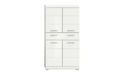 Midischrank SCHLOONSEE, Breite 74cm, 4 Türen, 1 Schubkasten, 4 Fächer, MDF-Front, in verschiedenen Farben erhältlich, Badmöbel, Badschrank, Schrank, Bad Schloonsee