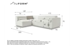 Miuform Ecksofa modular Flex Felix