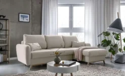 Miuform Ecksofa mit Schlaffunktion Scandic Lagom