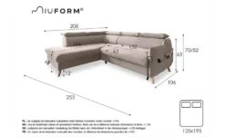 Miuform Ecksofa mit Schlaffunktion Sweet Harmony