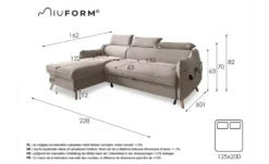 Miuform Ecksofa mit Schlaffunktion Sweet Harmony