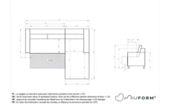 Miuform Ecksofa mit Schlaffunktion Charming Charlie