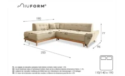 Miuform Ecksofa mit Schlaffunktion Dazzling Daisy
