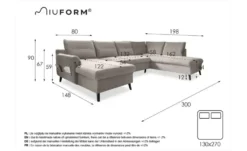 Miuform Wohnlandschaft mit Schlaffunktion Stylish Stan