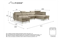 Miuform Wohnlandschaft mit Schlaffunktion Sweet Harmony