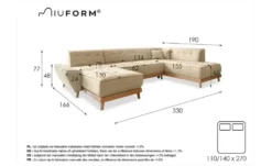 Miuform Wohnlandschaft mit Schlaffunktion Dazzling Daisy