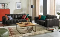 Natuzzi Editions Ledersofa mit Kopfteilverstellung Portento
