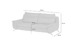 Natuzzi Editions Sofa aus Echtleder Orlando