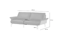 Nils Olsen Ledersofa aus Echtleder Alva