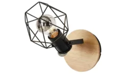 Paul Neuhaus Decken- und Wandstrahler, 1-flammig, Rubber Wood