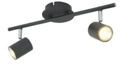 Paul Neuhaus Deckenstrahler, 2-flammig, schwarz