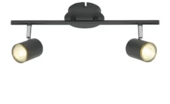 Paul Neuhaus Deckenstrahler, 2-flammig, schwarz