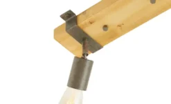 Paul Neuhaus Deckenstrahler, 2-flammig, Kiefernholz/Metall
