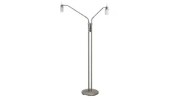 Paul Neuhaus LED- Stehleuchte, 2-flammig, nickel matt