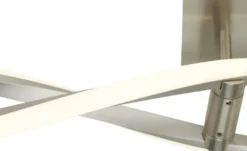 Paul Neuhaus LED-Deckenleuchte, 2-flammig, geschwungen, Nickel-matt Polina
