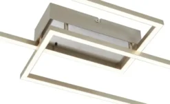 Paul Neuhaus LED-Deckenleuchte, 2-flammig, Nickel matt