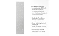 Paul Neuhaus LED-Deckenleuchte, Nickel-matt, Sternenhimmel