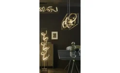 Paul Neuhaus LED-Stehleuchte, schwarz/goldfarben Selina
