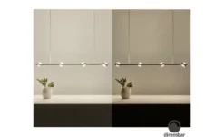 Paul Neuhaus Smart Home-Pendelleuchte, 8-flammig, Nickel matt