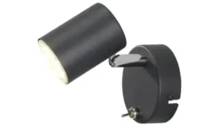 Paul Neuhaus Wandstrahler, 1-flammig, schwarz