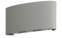 Paul Neuhaus LED-Aussenwandleuchte,6-flammig, silberfarben