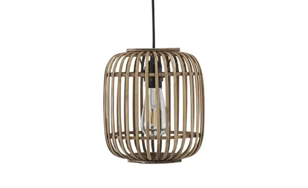 Pendelleuchte, 1-flammig, Holzlamellen Woven