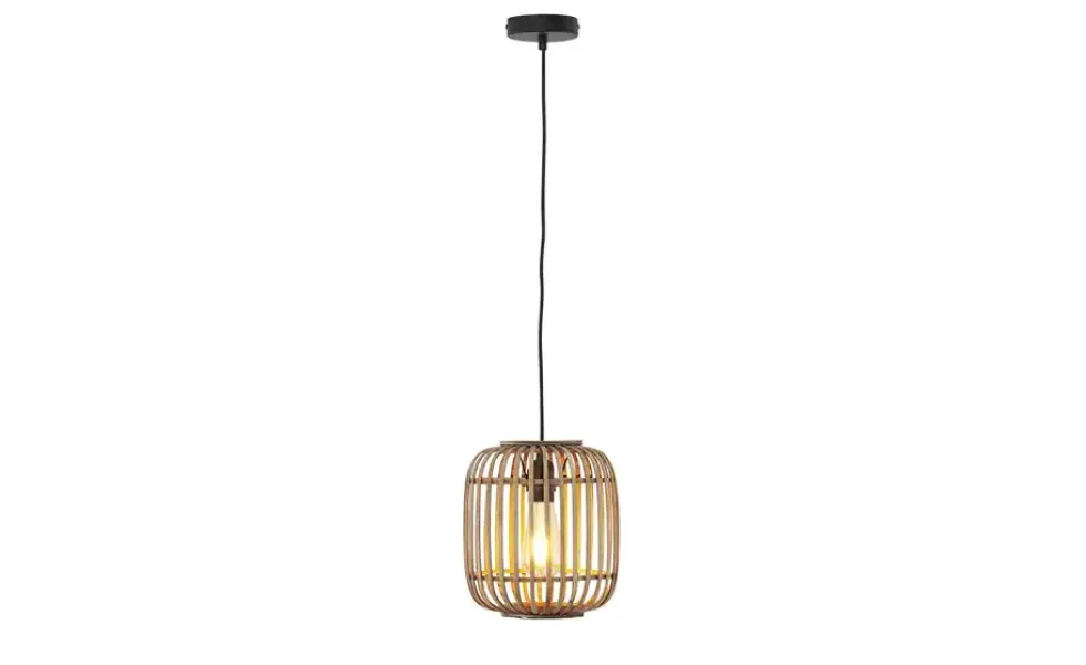 Pendelleuchte, 1-flammig, Holzlamellen Woven