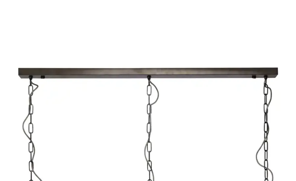 Pendelleuchte, 3-flammig, Metall schwarz