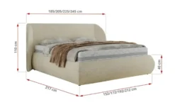 Polsterbett mit Bettkasten Caela Classic