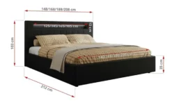 Polsterbett mit Bettkasten Gold 5 Classic