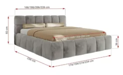 Polsterbett mit Bettkasten Nira Classic