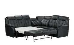 Polstermöbel Oelsa Komfort-Ecksofa aus Leder Andorra