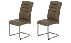 Polsterschwingstuhl 2er-Set in Leder-Optik Andrei