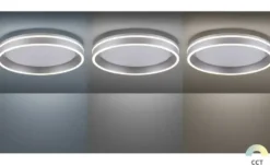 Q-Smart Home Lights Deckenleuchte, 1-flammig, nickel matt