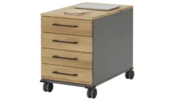 Rollcontainer mit Massivholzfront SOLIDLine