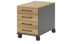 Rollcontainer mit Massivholzfront SOLIDLine