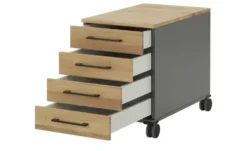 Rollcontainer mit Massivholzfront SOLIDLine