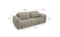 Schlafsofa mit Stauraum Contii